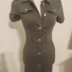 Tinseltown Sexy  Dark Green Top